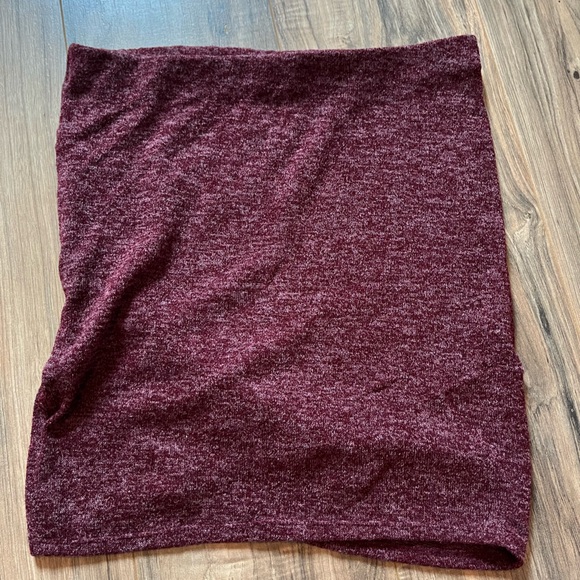 Fashion Nova Burgundy Skirt - Picture 5 of 6